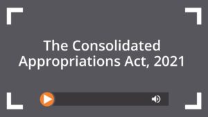 The Consolidated Appropriations Act, 2021