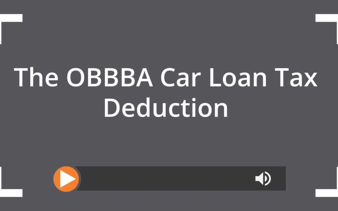 The OBBBA Car Loan Tax Deduction